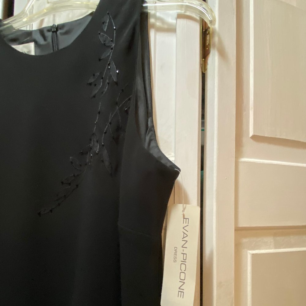 Dress - Sleeveless Black Evening